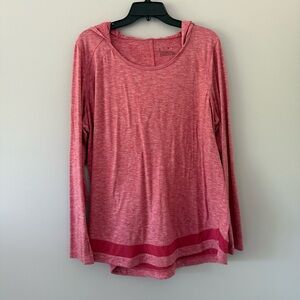 Lane Bryant Livi Swing Women's Coral Long Sleeve Top